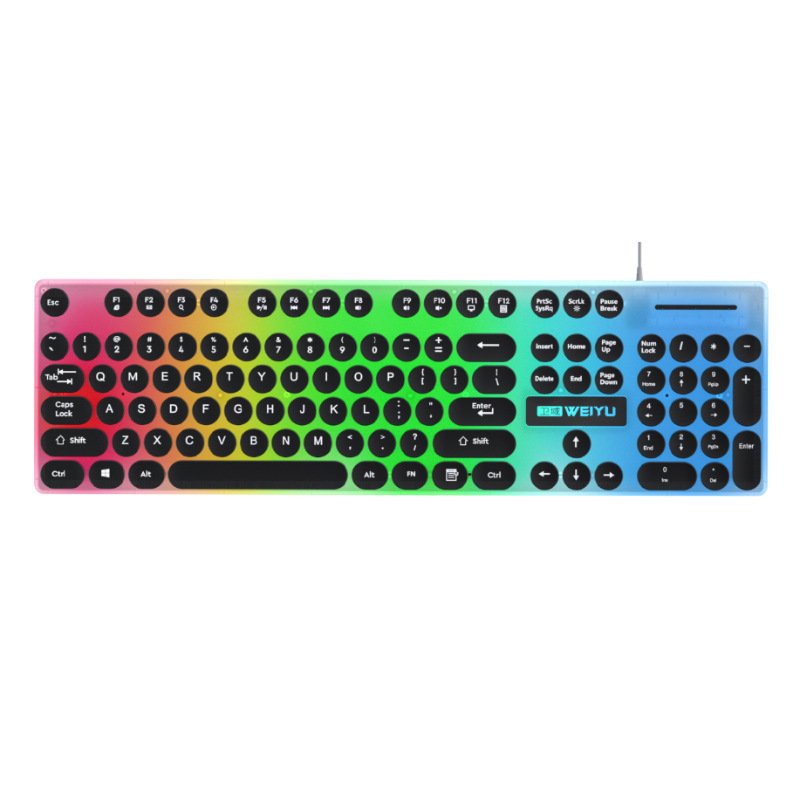 New Outemu Switch English Mechanical Business Office Keyboard RGB Backlight USB 3.0 Multi-Keys keyboard For Desktop Computer Use