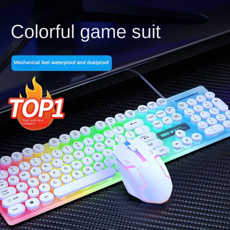 New Outemu Switch English Mechanical Business Office Keyboard RGB Backlight USB 3.0 Multi-Keys keyboard For Desktop Computer Use