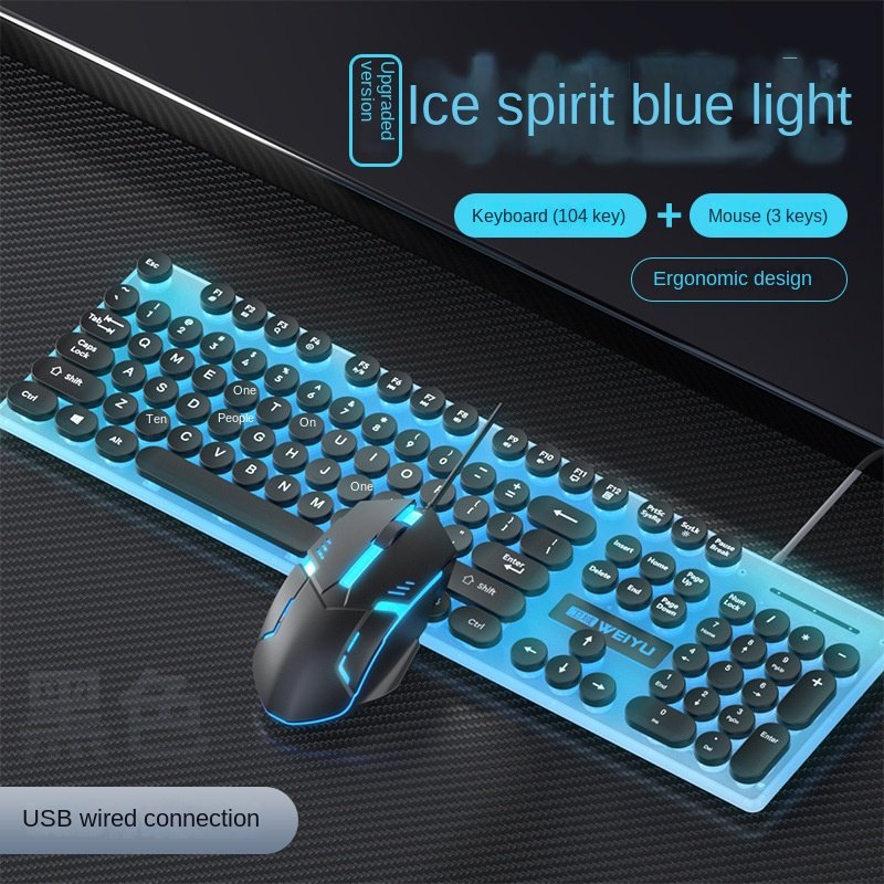 New Outemu Switch English Mechanical Business Office Keyboard RGB Backlight USB 3.0 Multi-Keys keyboard For Desktop Computer Use