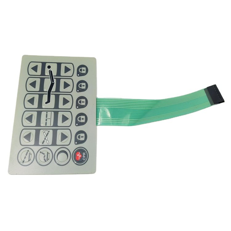High Quality Customized Keypads & Keyboards Polyester Material Membrane Switch Membrane Keypad With LED For Medical Equipment