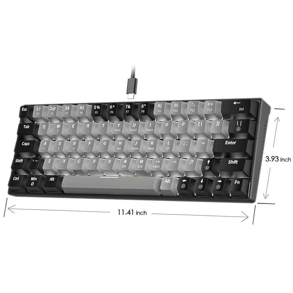 SAMA High Quality OEM ANSI Layout Qwerty Tkl 60% Rainbow Backlit Pudding Keycaps PC Gamer Mechanical Gaming Keyboard
