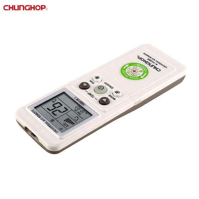Original Authentic Chunghop Remote K-1038E Button Hidden Sliding Cover Remote Control For Air Conditioner