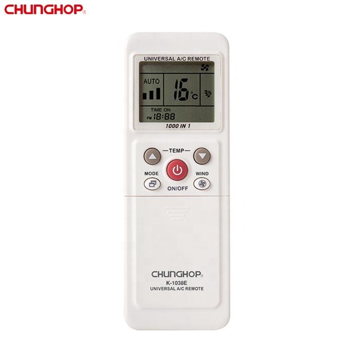 Original Authentic Chunghop Remote K-1038E Button Hidden Sliding Cover Remote Control For Air Conditioner