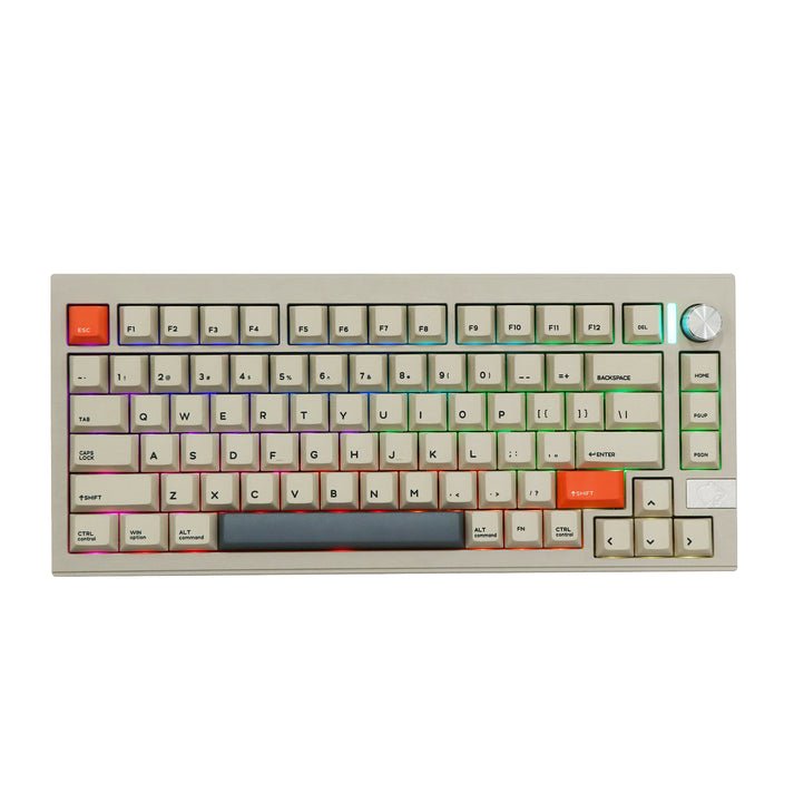 CIDOO V75 VIA quake matte Mechanical Keyboard 75 Keys Gasket triple mode matte switch cnc aluminum case