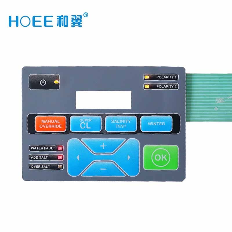 High Quality Tactile Button Membrane Keyboard LED Membrane Switch Actuation Force Customized Custom Cable Length Screen Printing