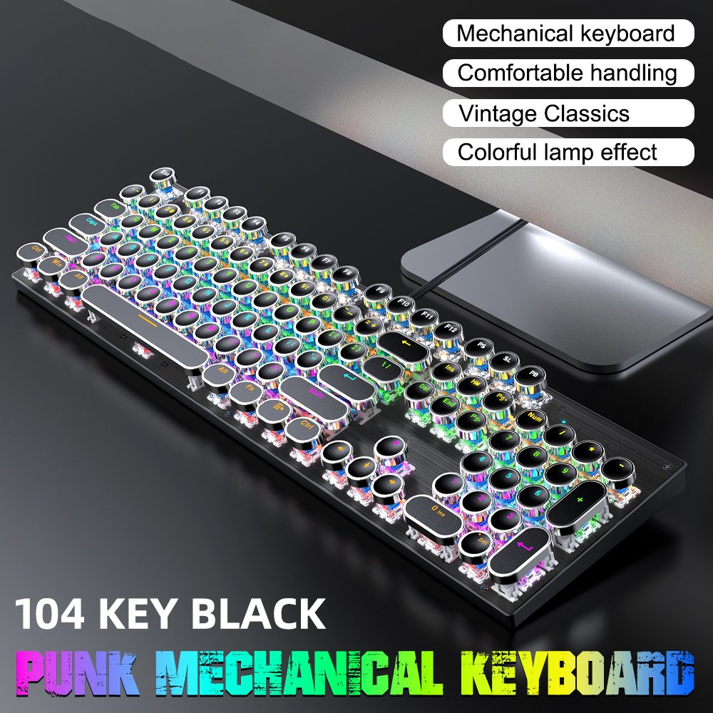 Teclados Para Pc Wholesale 104 Key Mechanical Keyboard Aluminium Hot Swap Aula Gaming Keyboard