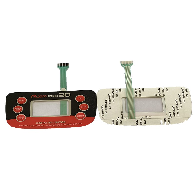 Silk screen printed stickers with print logo display screen keyboard flat panel control jose membrane switch logo packaging