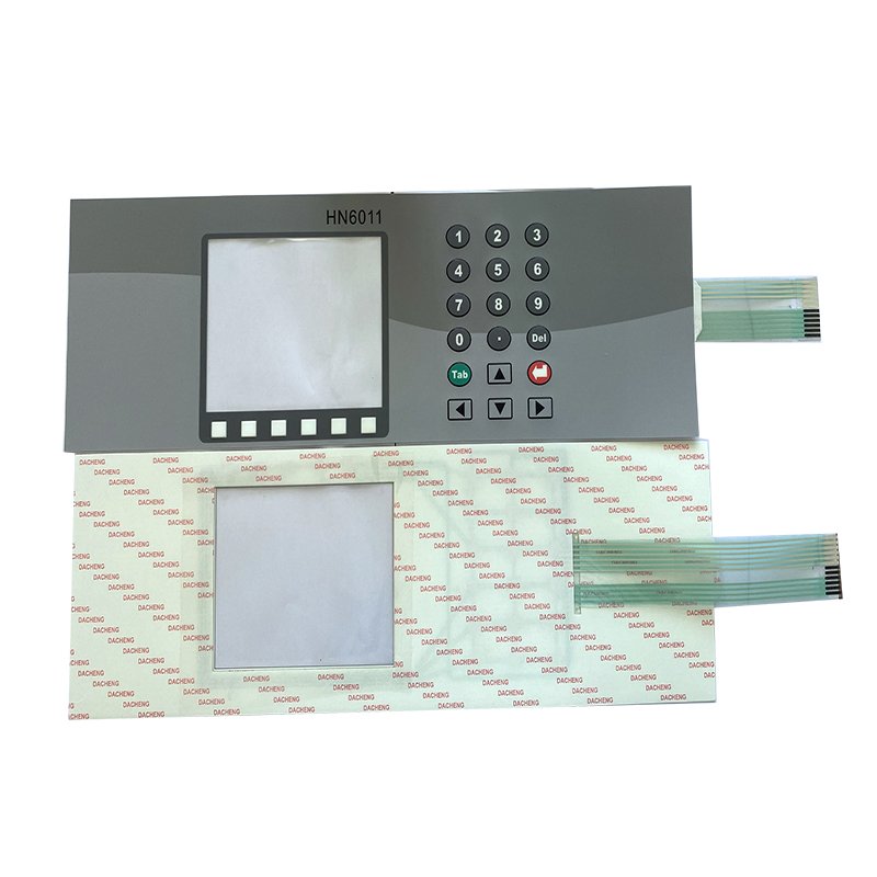 Silk screen printed stickers with print logo display screen keyboard flat panel control jose membrane switch logo packaging