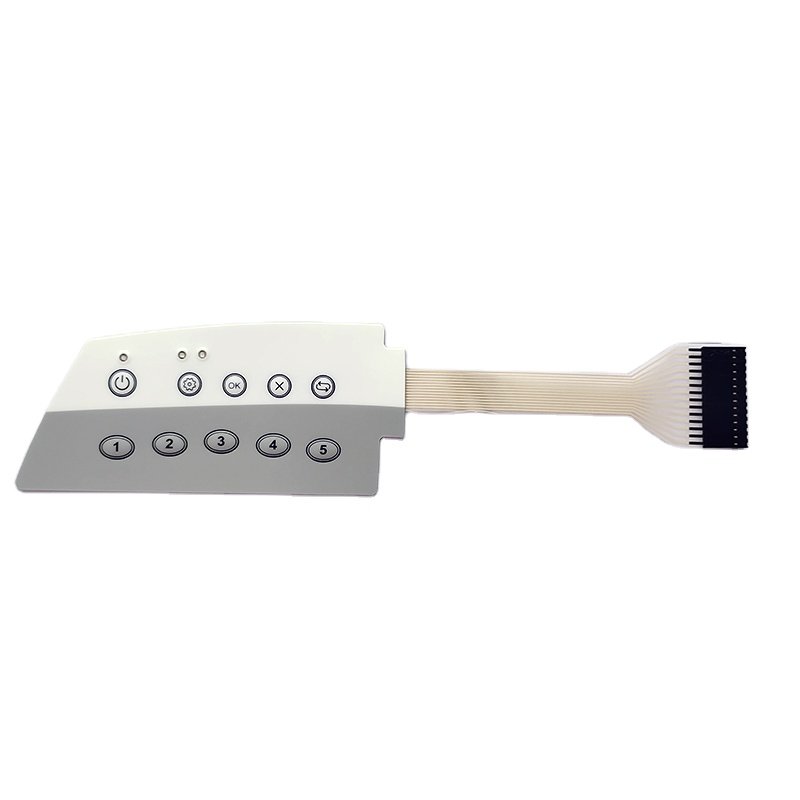 Silk screen printed stickers with print logo display screen keyboard flat panel control jose membrane switch logo packaging