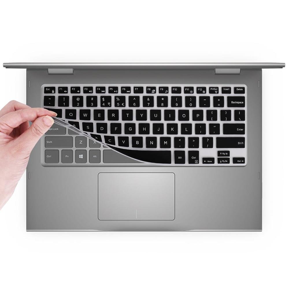 Black Keyboard Skin Cover for 13.3" Dell Inspiron 5000 7000 Inspiron 15
