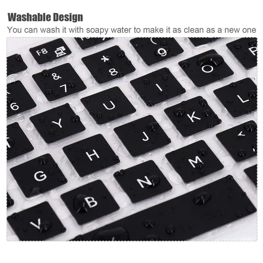 Black Keyboard Skin Cover for 13.3" Dell Inspiron 5000 7000 Inspiron 15
