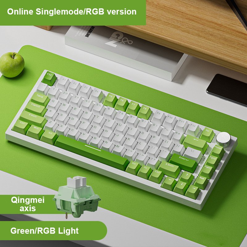Oem Keyboard Gaming Custom Multifunction 82 keys mechanical keyboard Bluetooth USB Wired Wireless 3 In 1 Mode Keyboard