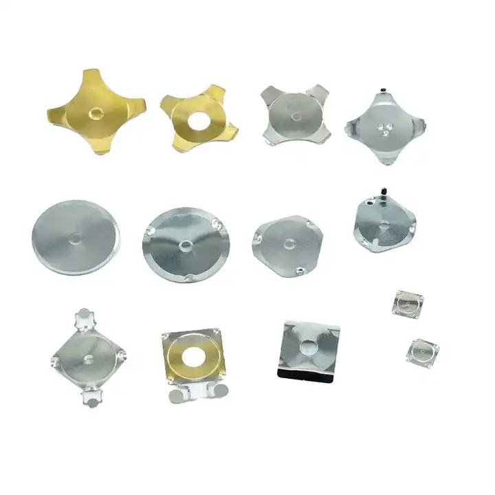 Quick press switch light touch single contact gold-plated metal dome