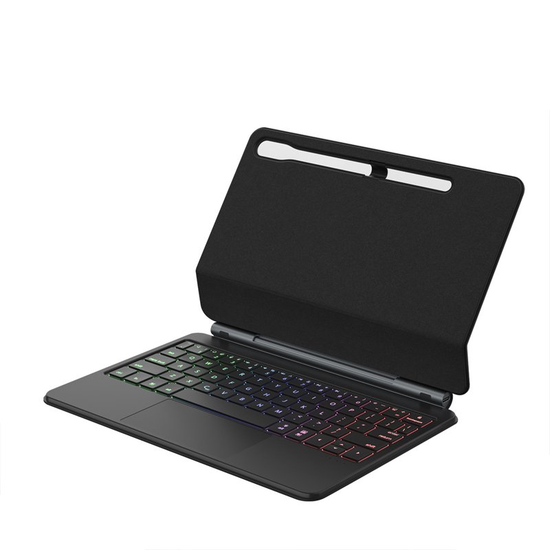Suitable For Tab S7/S8/S9 Floating Magnetic Keyboard Touch Backlit Keyboard Protective Cover Bluetooth Keyboard