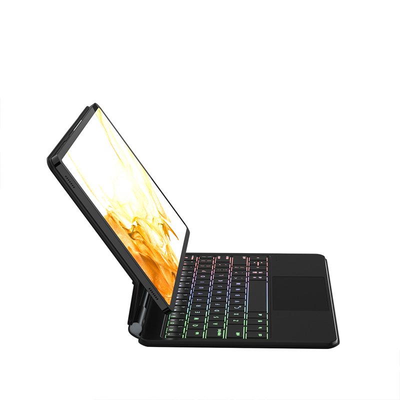 Suitable For Tab S7/S8/S9 Floating Magnetic Keyboard Touch Backlit Keyboard Protective Cover Bluetooth Keyboard