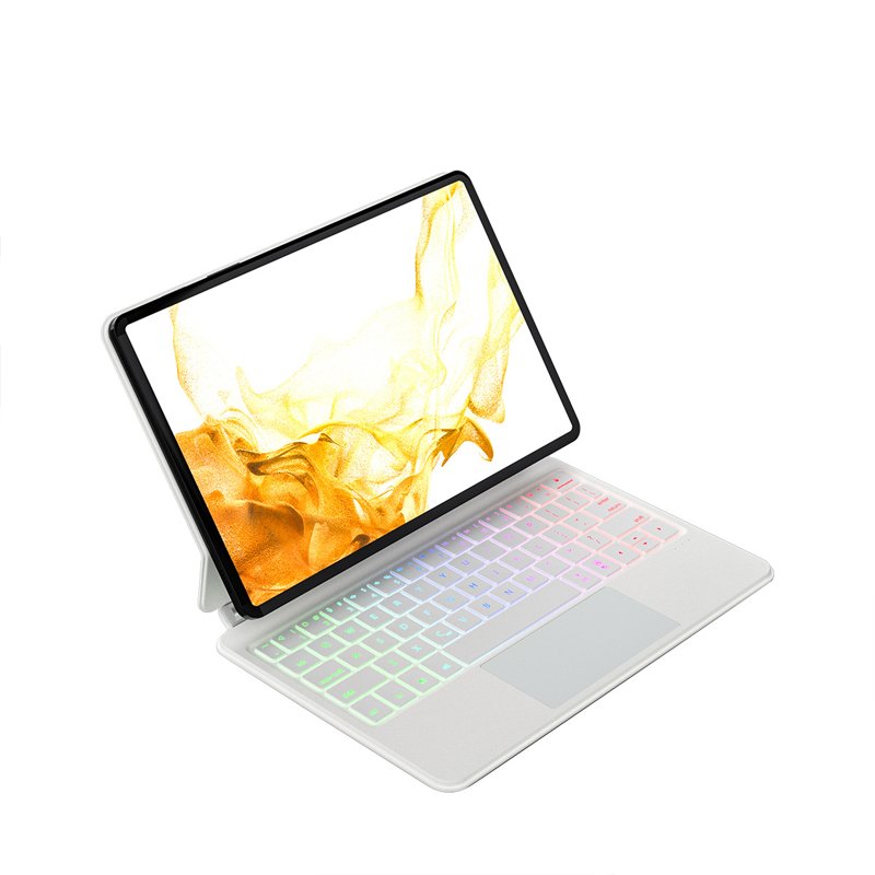 Suitable For Tab S7/S8/S9 Floating Magnetic Keyboard Touch Backlit Keyboard Protective Cover Bluetooth Keyboard
