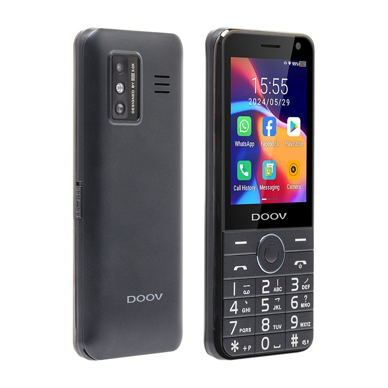 DOOV R17 2.8 Inch Android 3G/4G Smartphone with Keypad Wifi Whatsapp Support