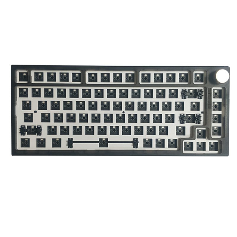 60% 75% Keyboard 82 Keys Hot Swappable DIY USB Wired Wireless BT Mini RGB Gaming Red Blue Switch Mechanical Keyboard Set