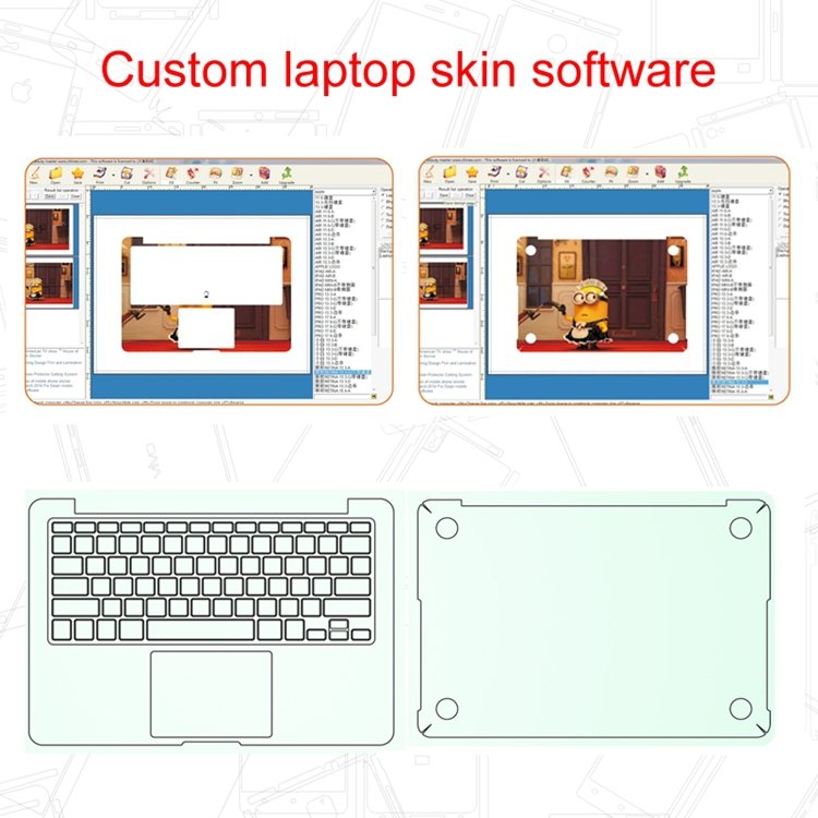 Daqin Custom Print Keyboard Computer Stickers Laptop Keyboard Cover Printing Machine