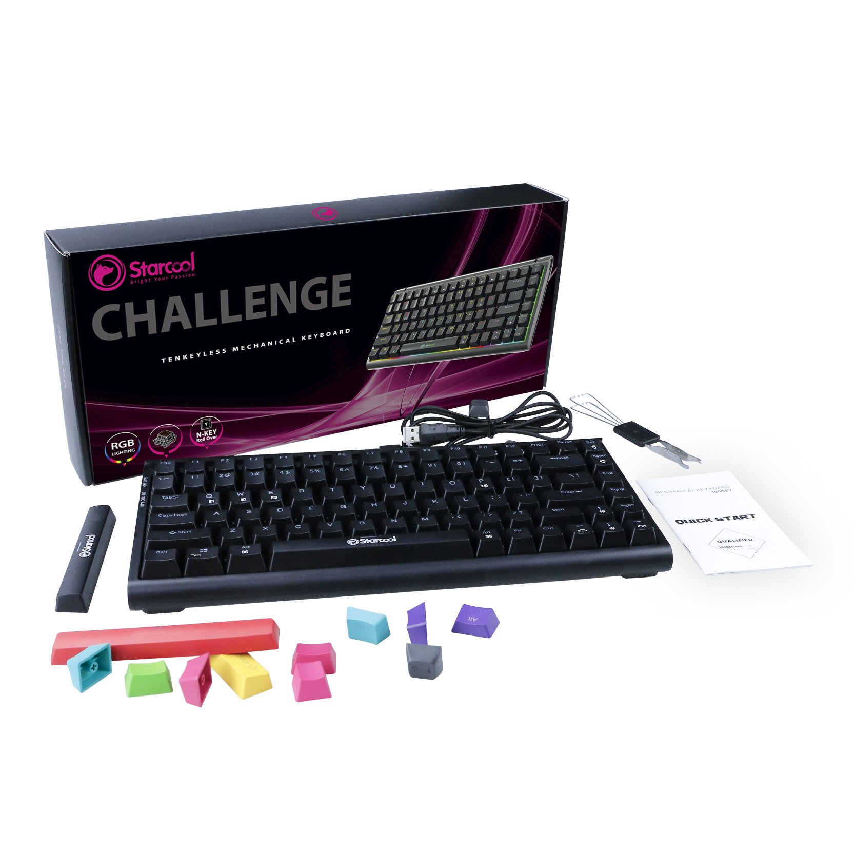 Wholesale 84 Keys Wireless Gaming Keyboard Mechanical RGB Backlit Hot Swappable Gaming Keyboard