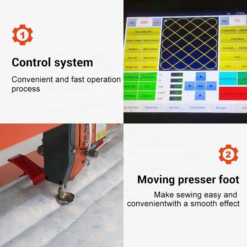 Industry Ultrasonic Servo Motor Mattress Fabric Covering Blanket Make Machine Head Moved