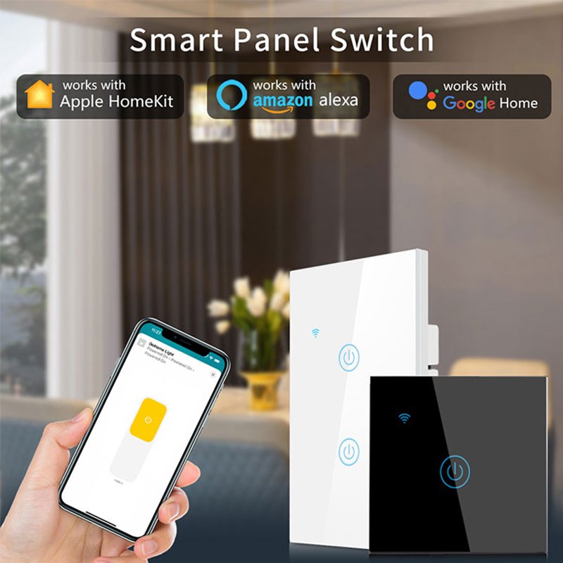 Apple HomeKit US Smart Switch Touch 1/2/3/4 Gang Smart Home Alexa Google Home With Neutral