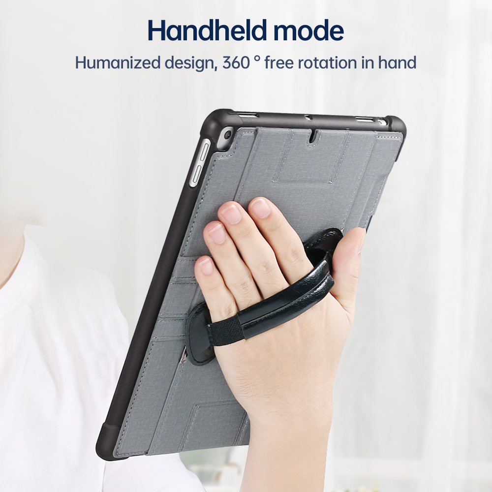 Hand Hold Rotation Waterproof Anti-fouling Fabric Texture Case Cover For iPad Pro Air 4 5 10.9 inch With Pencil Slot Logo Custom