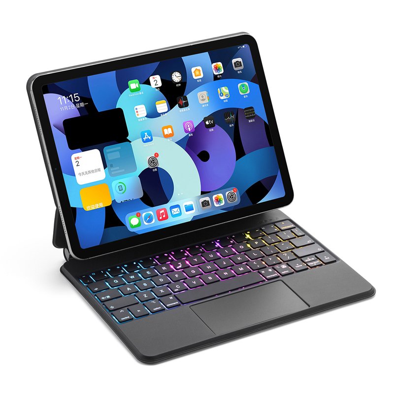 Magic Keyboard 11-Inch Smart Wireless BT ABS Case Cover with Backlit Trackpad for iPad Air 4th Generation-New with USB Interface