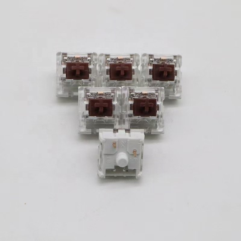 DIY OEM Customize Transparent Computer Switch Black Brown Blue Red Yellow Green Color SMD Computer Mechanical Keyboard Switch