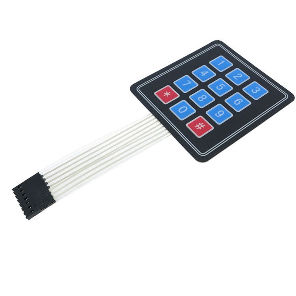 X4 Matrix Keyboard Arduin Array Module 12 Key Membrane Switch Expansion Keypad Panel 3*4 Control Microprocessor AVR