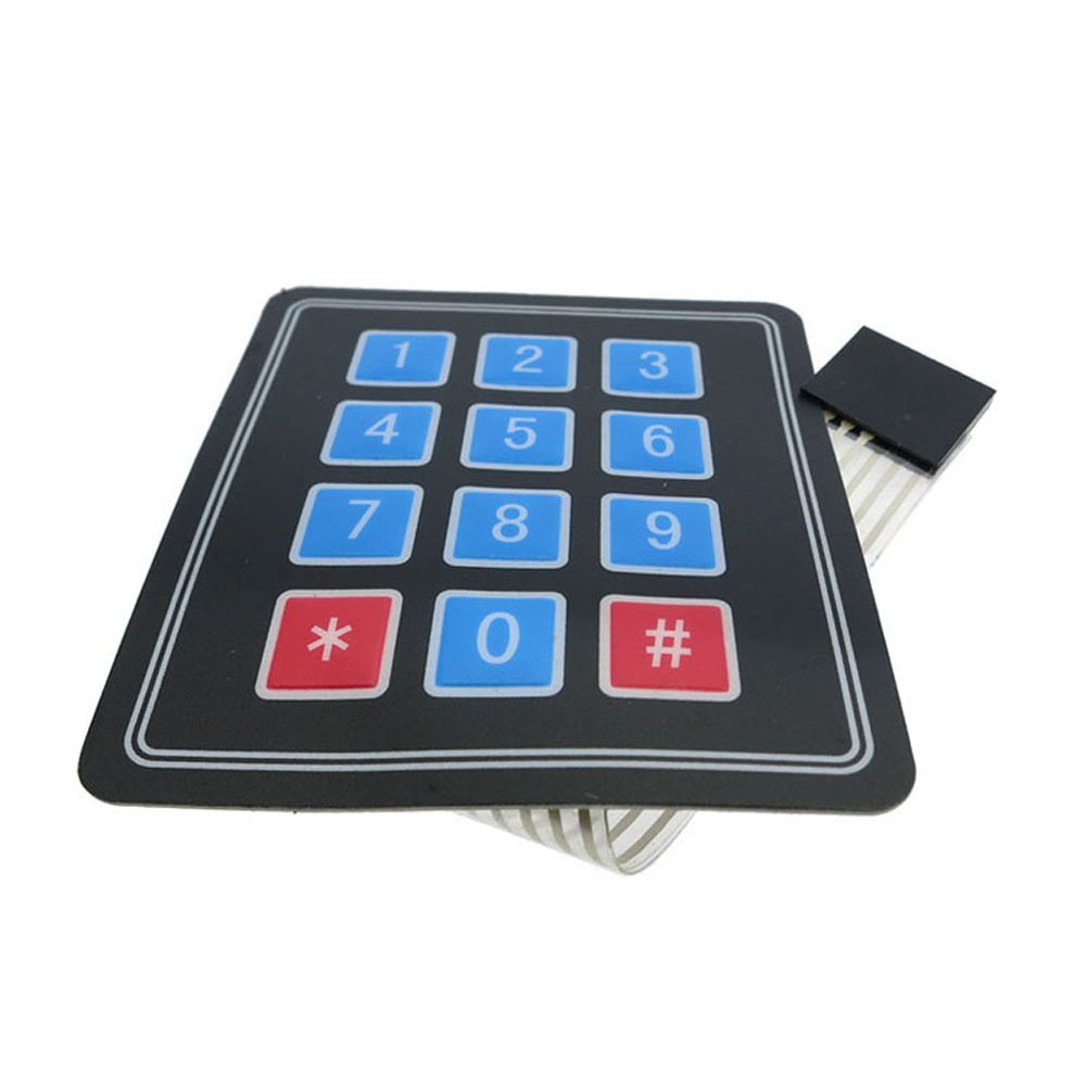 X4 Matrix Keyboard Arduin Array Module 12 Key Membrane Switch Expansion Keypad Panel 3*4 Control Microprocessor AVR