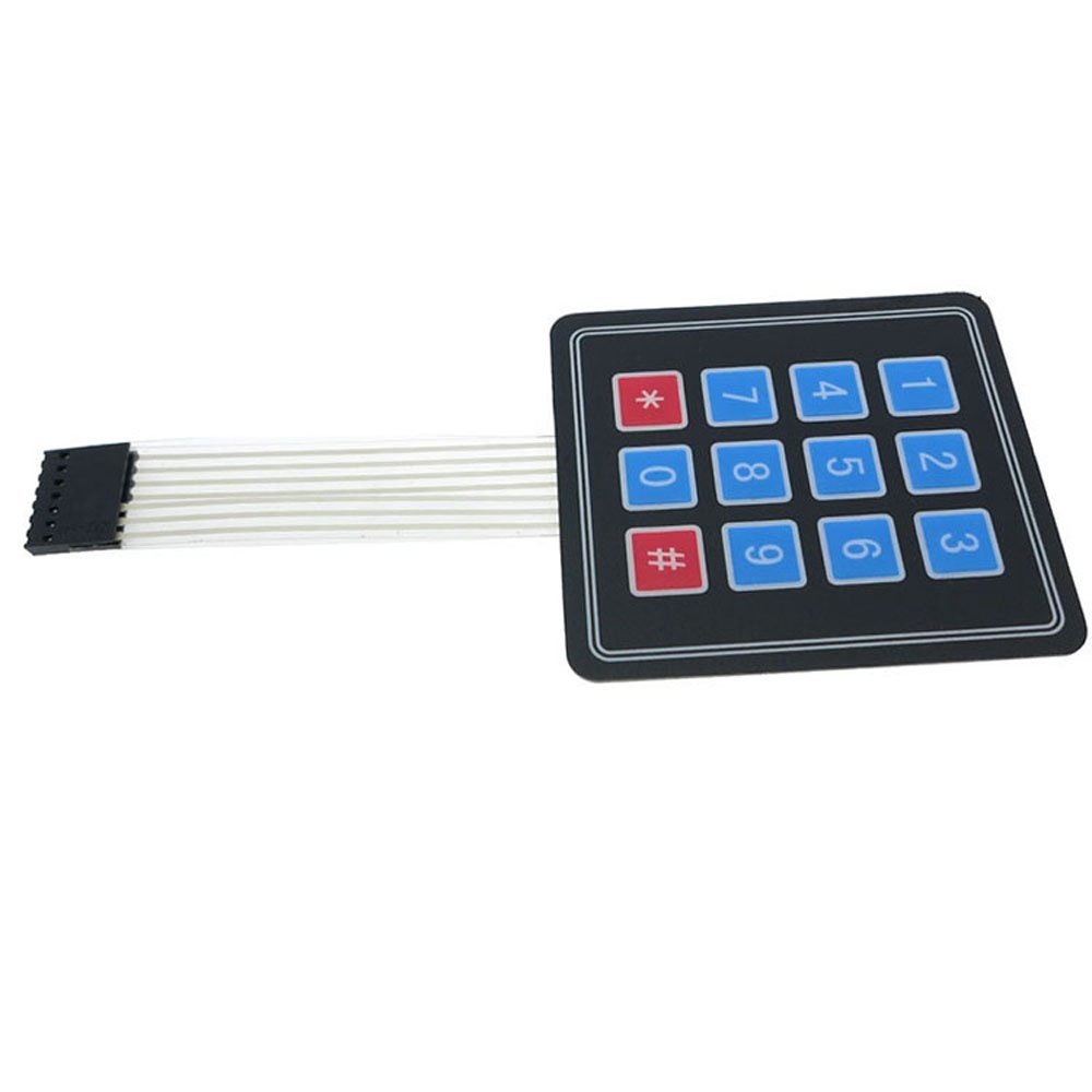 X4 Matrix Keyboard Arduin Array Module 12 Key Membrane Switch Expansion Keypad Panel 3*4 Control Microprocessor AVR