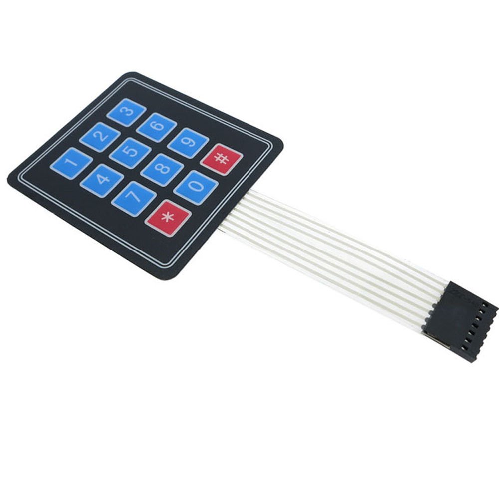 X4 Matrix Keyboard Arduin Array Module 12 Key Membrane Switch Expansion Keypad Panel 3*4 Control Microprocessor AVR