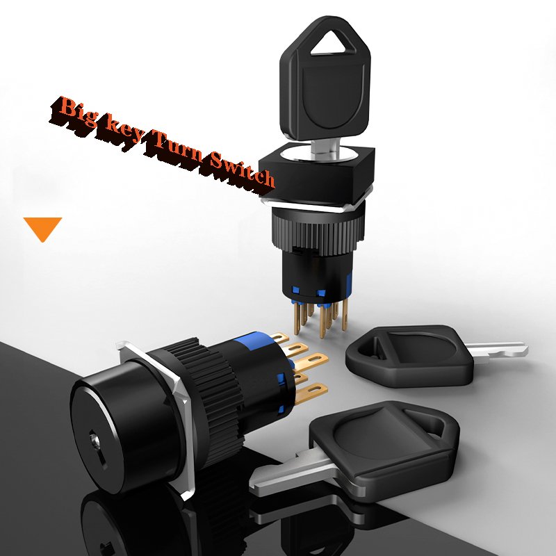 2 Position Button switch 380v Key Button switch 18-16A Series Button switch