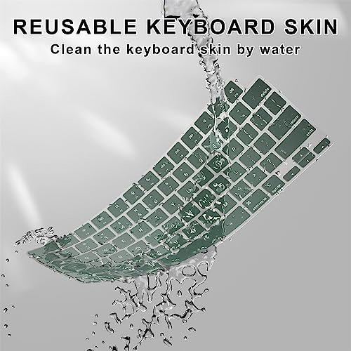 Waterproof Laptop Keyboard Protector Cover for MacBook Pro 14" /16 " and MacBook Air 15.3"/13.6"Keyboard Skin,US Version
