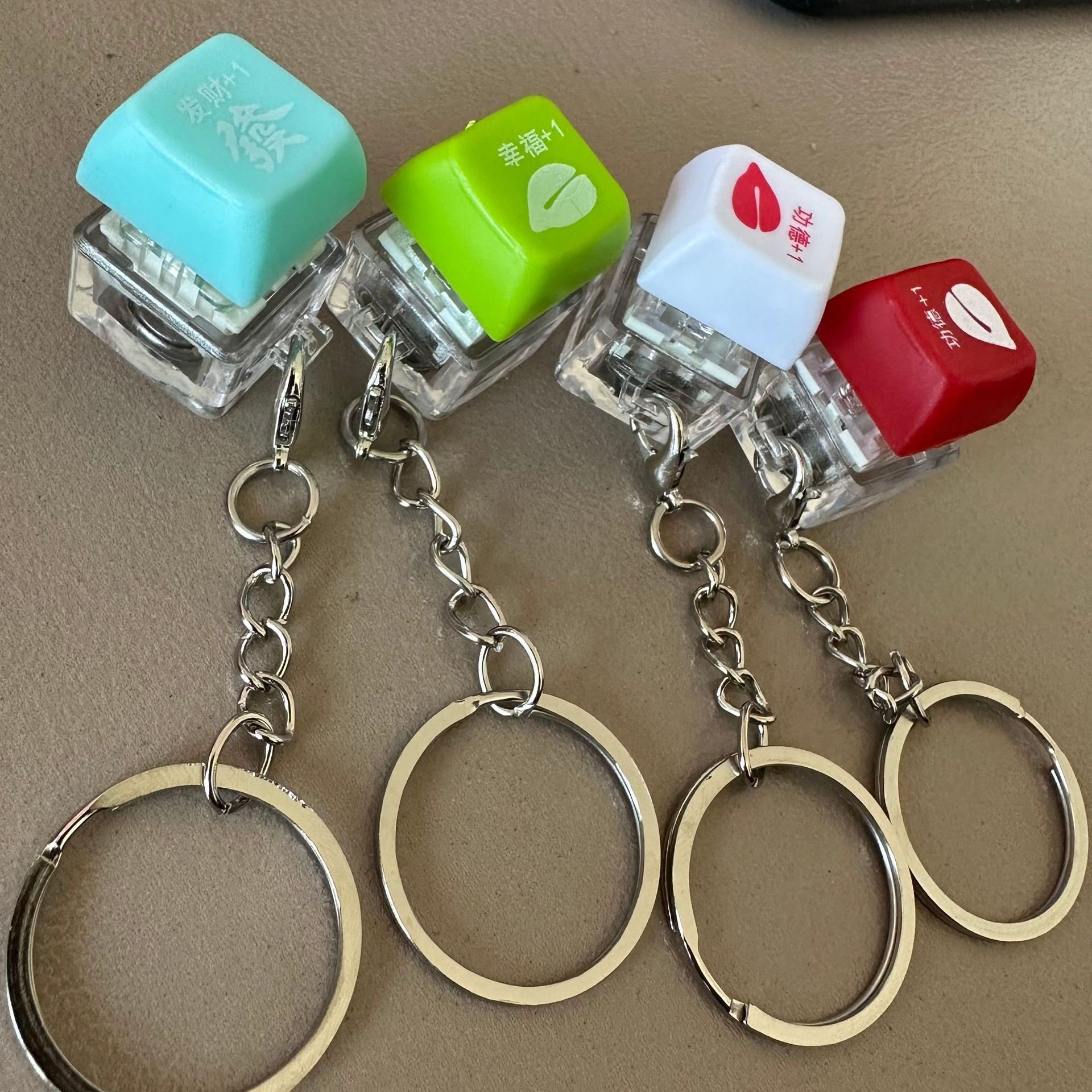 Keychain Switch Tester Keyboard Gateron Colors Razer Cherry Profile Transparent Keycap Keychain Custom Logo Printing