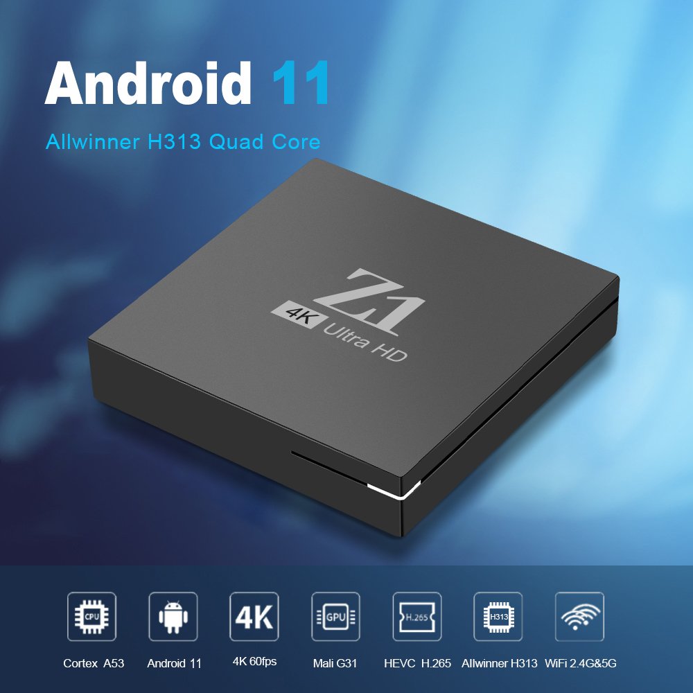 GYS NEW MODEL Z1 ALLWINNER H313 android 10 dual wifi BT voice remote control support ATV interface TV BOX
