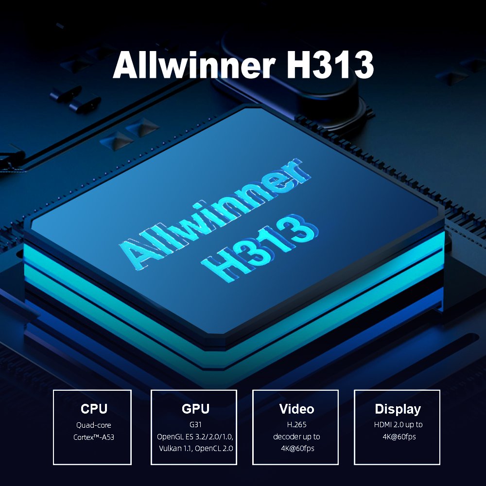 GYS NEW MODEL Z1 ALLWINNER H313 android 10 dual wifi BT voice remote control support ATV interface TV BOX