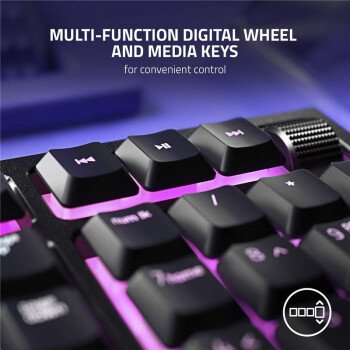 Multi-function Digital Full Size For Razer Ornata V2 Analog Optical Switch Mechanical Gaming Black Keyboards
