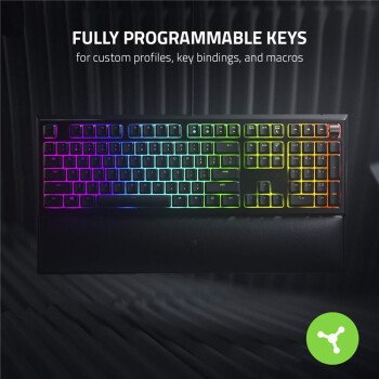 Multi-function Digital Full Size For Razer Ornata V2 Analog Optical Switch Mechanical Gaming Black Keyboards