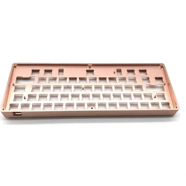 Precision Custom-made Anodizing Aluminum Keyboard Case OEM/ODM CNC Machining Services For Metal Keyboard