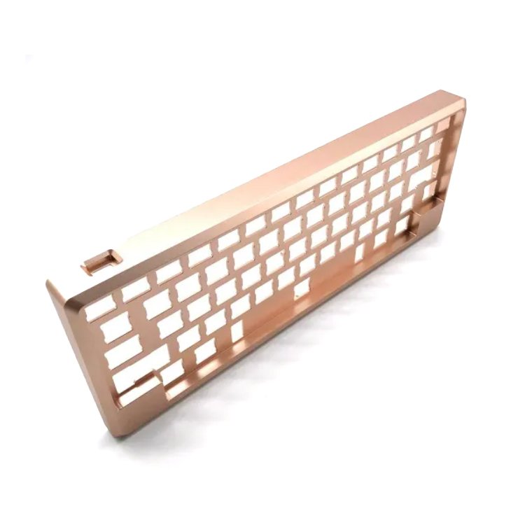 Precision Custom-made Anodizing Aluminum Keyboard Case OEM/ODM CNC Machining Services For Metal Keyboard