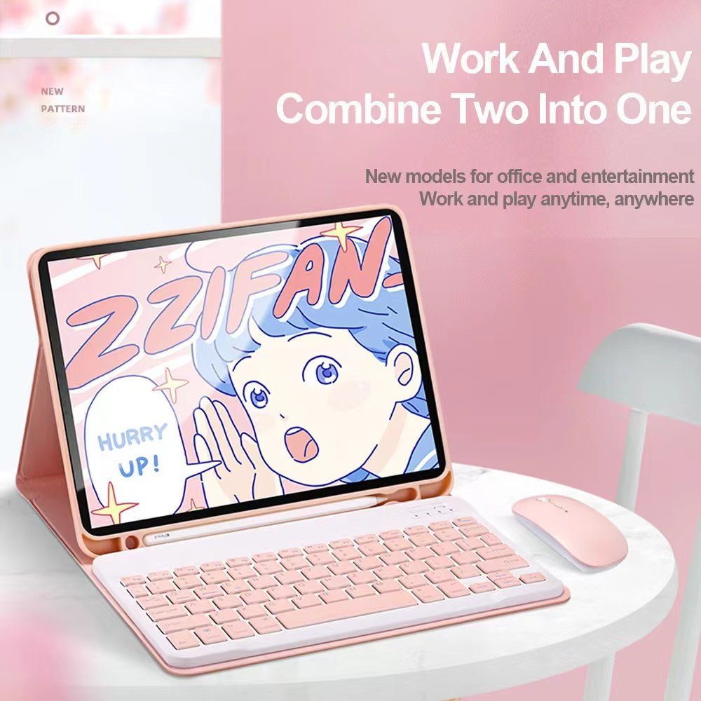 For iPad 10.9 inch BT Keyboard Case New Multi-color Auto Sleep Magnetic Case for iPad Air 4th Generation with Pen Holder