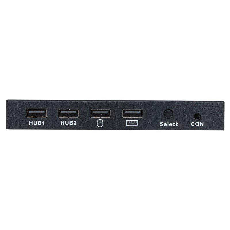 VCOM 2 In 1 Out DP KVM Switch 4K 60Hz Keyboard Video Mouse External Button Control DisplayPort Switcher Box