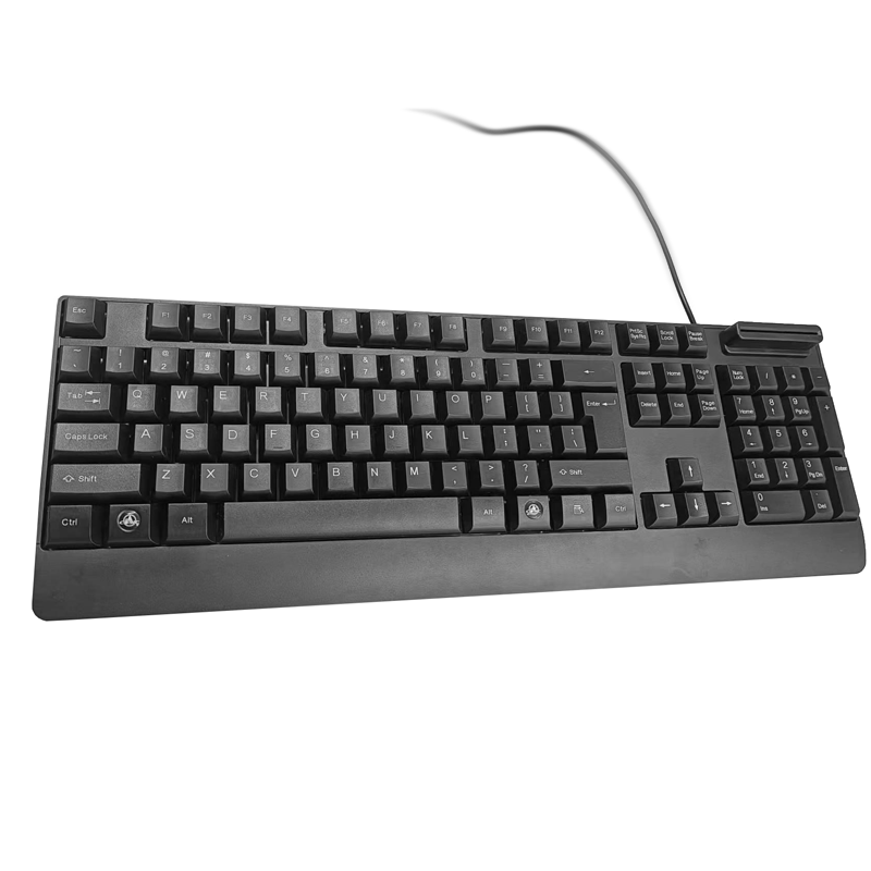 Keyboard with smart card reader