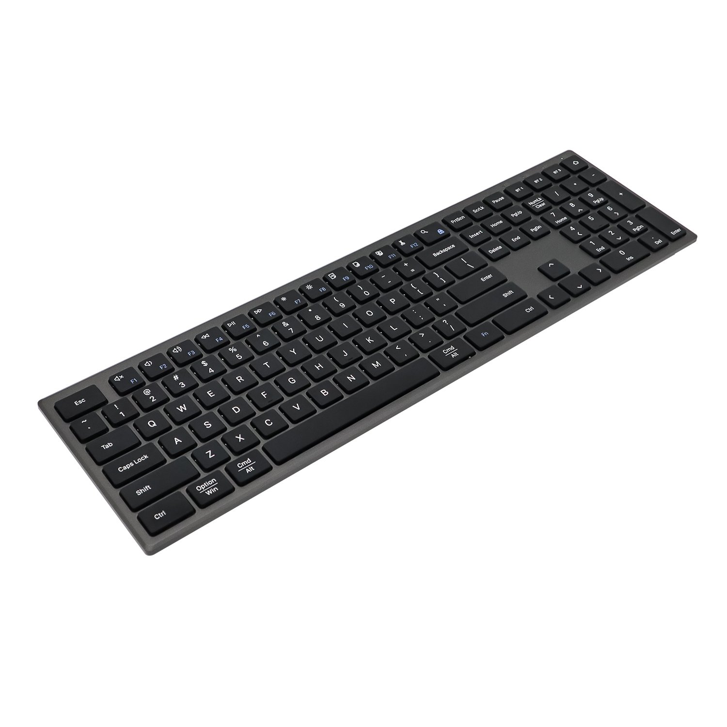 Full Size Ultra Thin Wireless Keyboard 2.4Ghz Computer Full Size Keyboard for PC Laptop Home Office