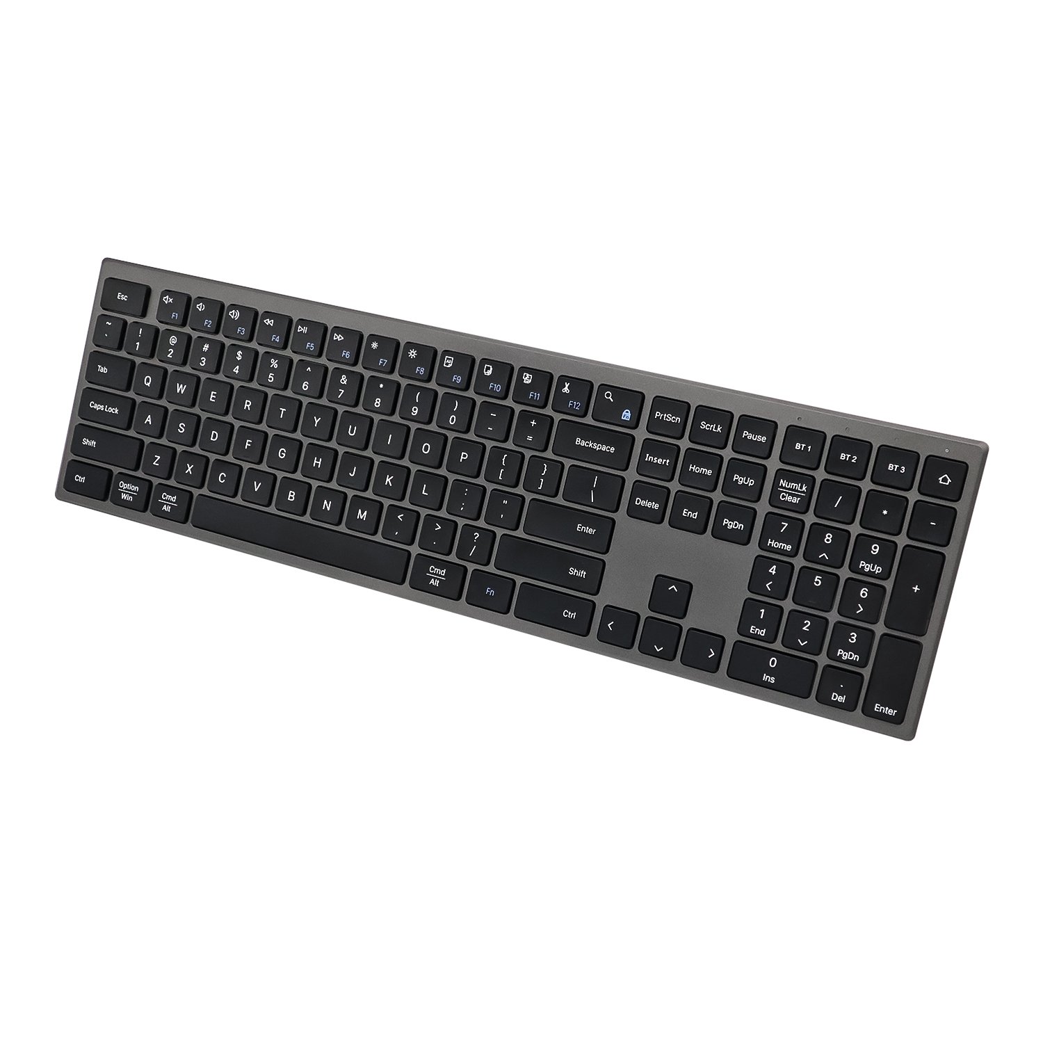 Full Size Ultra Thin Wireless Keyboard 2.4Ghz Computer Full Size Keyboard for PC Laptop Home Office