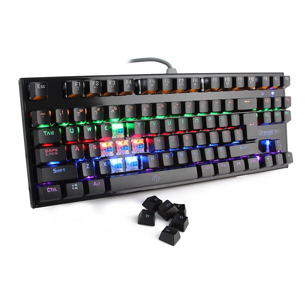 Custom Colorful LED Keyboard Specification Mechanical Keyboard Blue Switch Keyboard