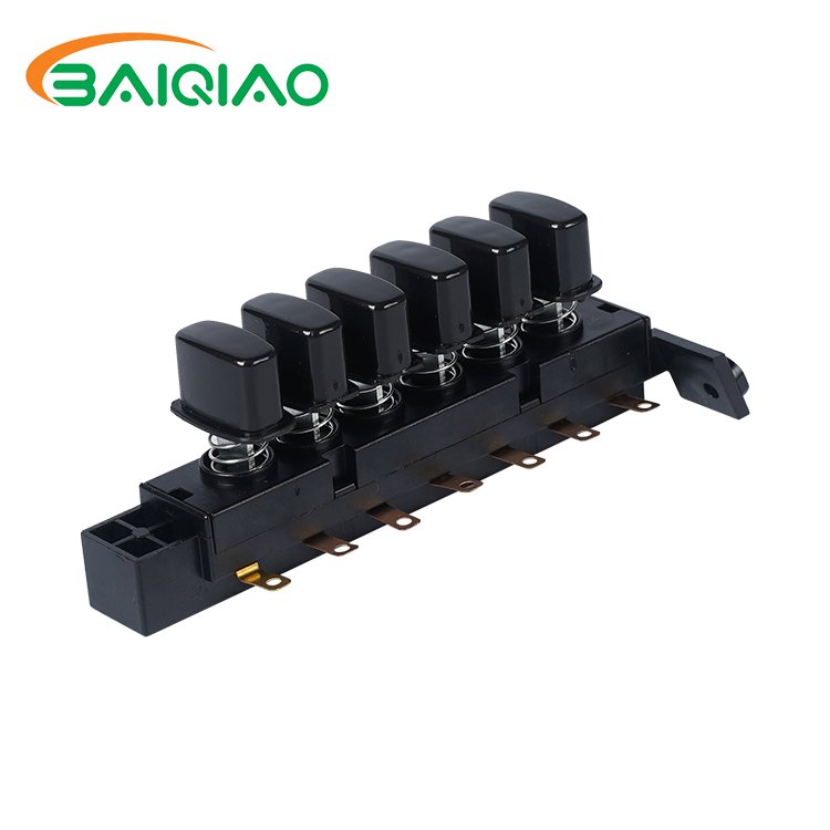 Competitive Price Home Appliance Parts Fan Repuestos Electric Type 5 Speed Keyboard Push Button Switch
