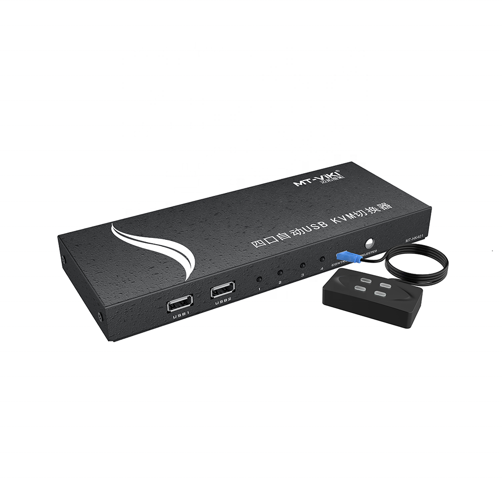 Hotkey HDMI KVM Switch 4K 60Hz, MT-VIKI USB 4 Port HDMI KVM Switcher 4 in 1 out